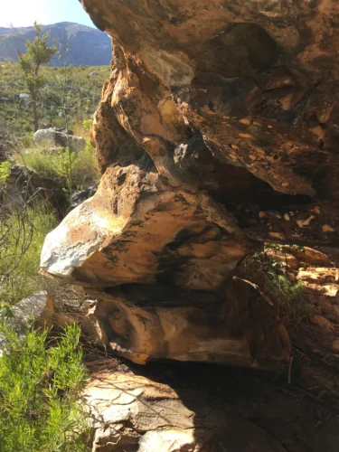 Cave-like rock formation near OudeMuragie Guest Farm